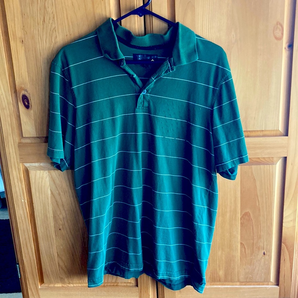 Green Striped Emerica Polo